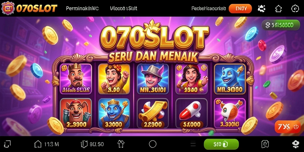 Tampilan gameplay 070SLOT yang menarik dan penuh warna.