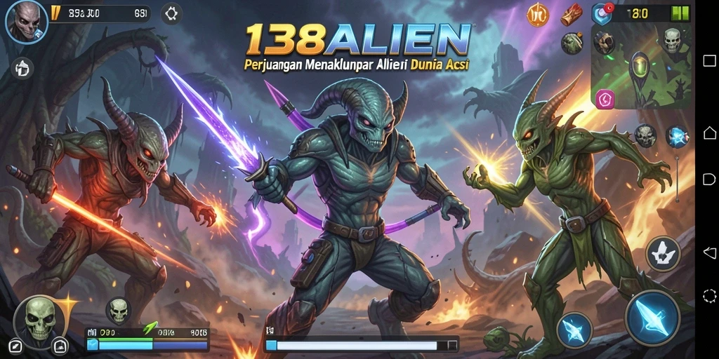 Gameplay menegangkan saat melawan alien di 138ALIEN.