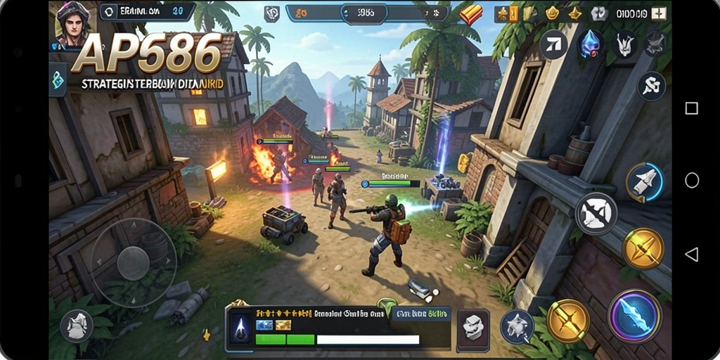 Tampilan gameplay AP686 yang mendebarkan dengan banyak strategi.