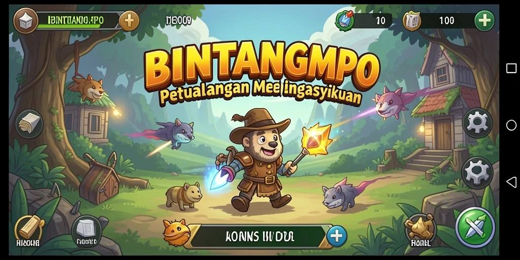 Tampilan gameplay BINTANGMPO yang menarik dan menawan.