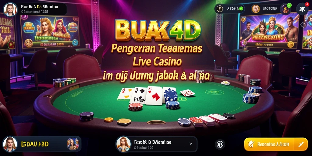 Tampilan gameplay Live Casino BUAH4D yang mengesankan dan interaktif.