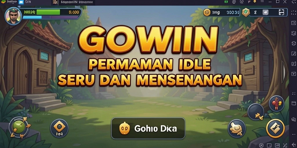 Screenshot GOWIN menampilkan gameplay Idle yang mengasyikkan dan grafik menarik.