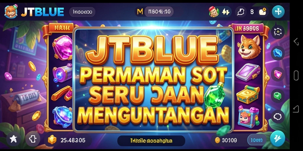 Tampilan gameplay JTBLUE yang mendebarkan dengan berbagai tema slot.