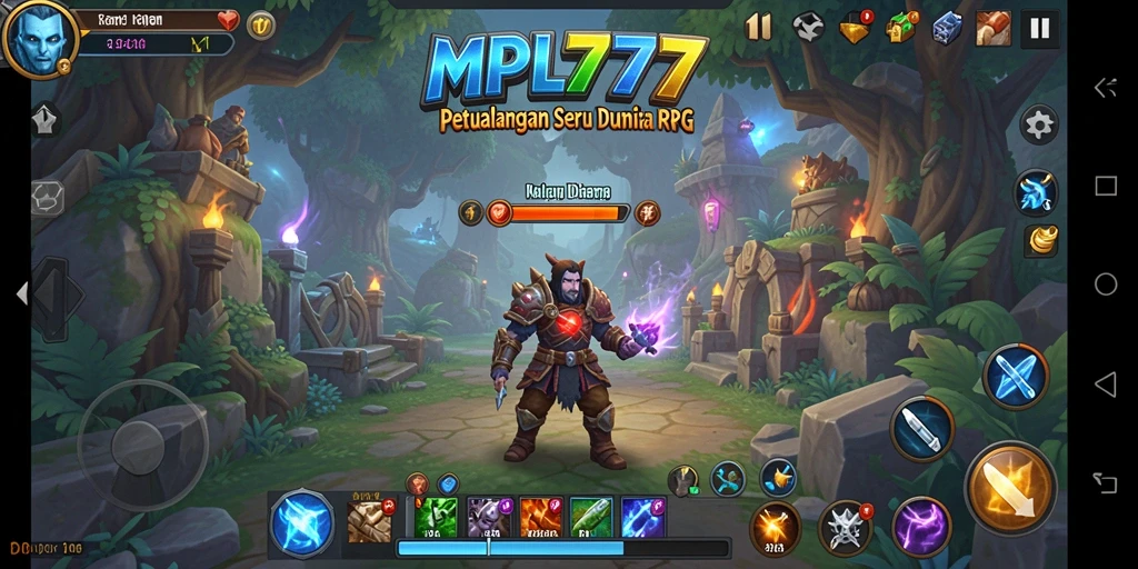 Tampilan screenshot game MPL777 yang menampilkan petualangan RPG epik.