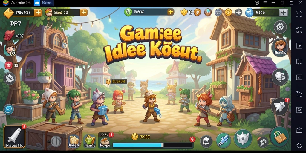 Screenshot tampilan gameplay PP7 dengan elemen Idle yang menarik.