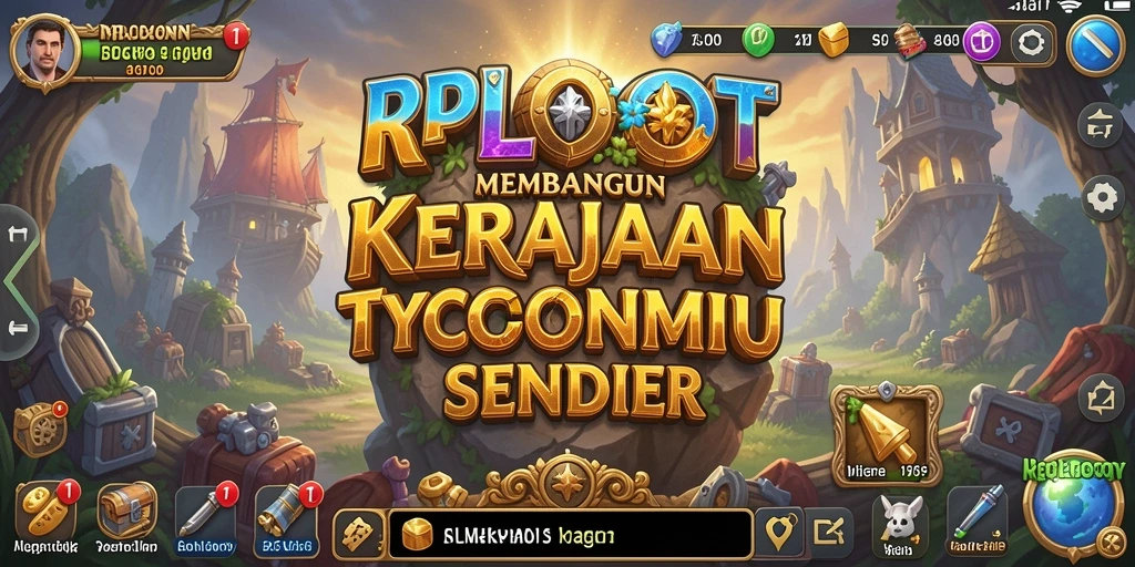 Screenshot gameplay RPLOOT yang menampilkan interaksi bisnis seru.