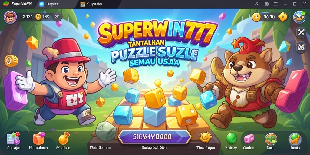 Tampilan gameplay menarik dari SUPERWIN777 yang penuh warna.