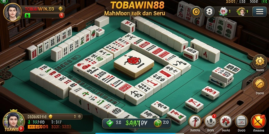 Tampilan gameplay Mahjong TOBAWIN88 yang menarik dan seru.