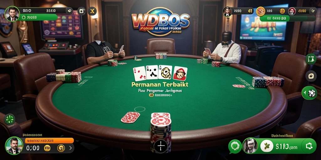 Screenshot gameplay WDBOS menampilkan momen seru permainan Poker.