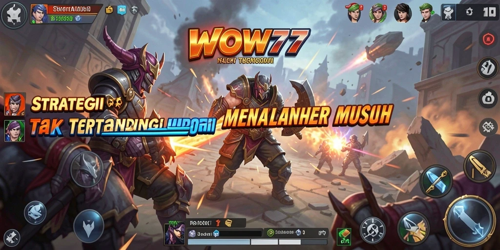 Tampilan gameplay Strategi yang menegangkan di WOW77.